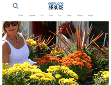 Tablet Screenshot of explorethebruce.com
